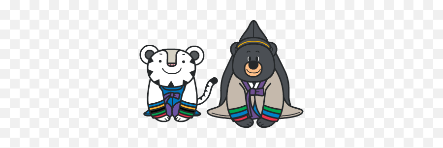 Soohorang - Bandabi Mascot Disney Characters Soohorang Bandabi Emoji,Tiger And Golf Emoji