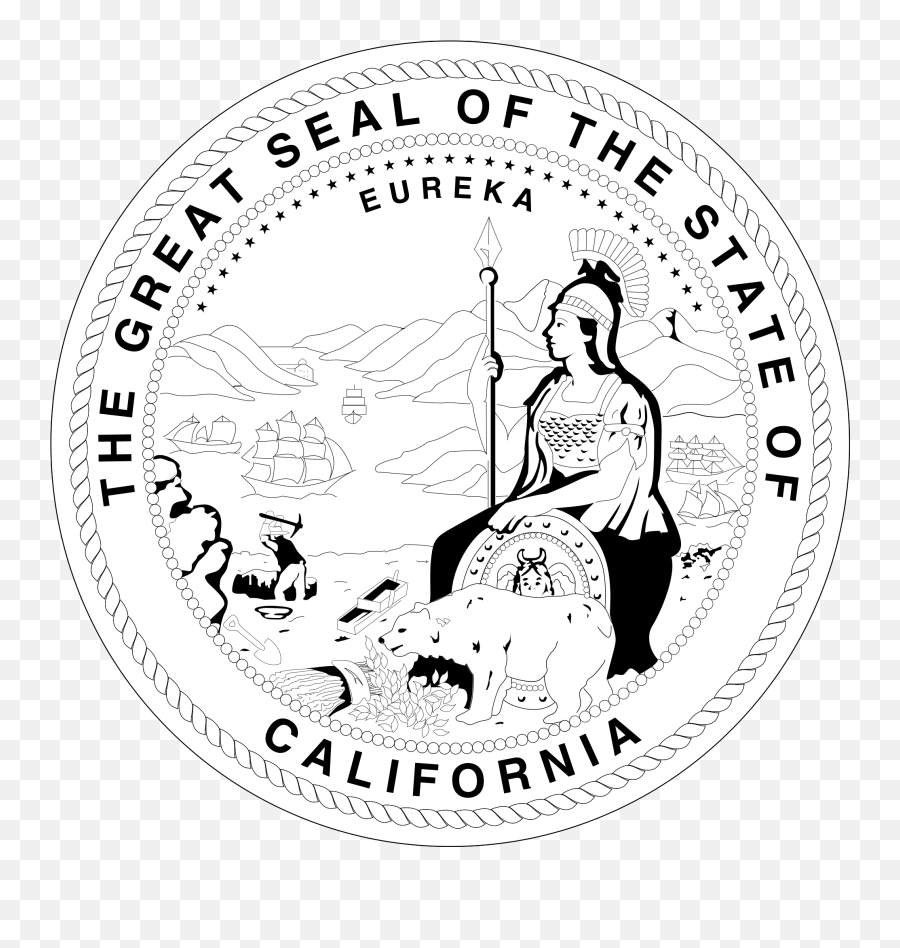 Hd California State Seal Png - Transparent Seal Of California Emoji,California State Emoji
