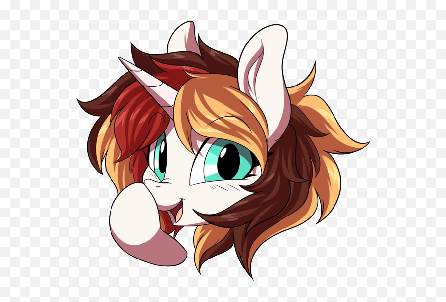 Pony Unicorn Boop Cute Emoticon - Cartoon Emoji,Six Eye Ear Nose Emoji