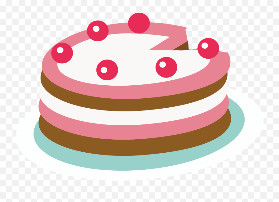 Birthday Cake Clipart - Sugar Cake Emoji,Pink Emoji Cake