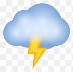 Cloud With Lightning Icon - Illustration Emoji,Thunder Cloud Emoji