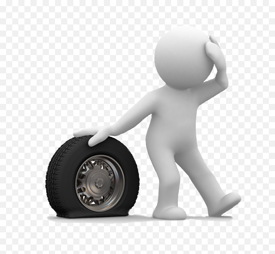 Flat Tire Emoji Images 3d Man - Flat Tire Roadside Assistance,Tire Emoji