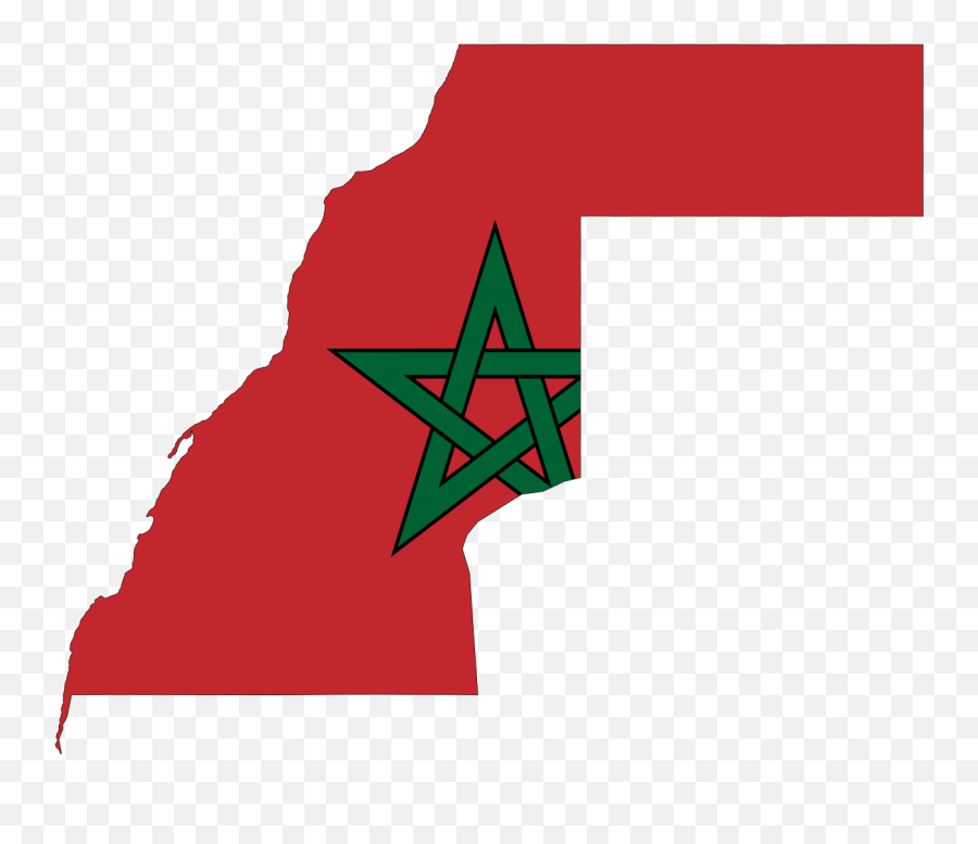 Flag Morocco Map Of Western Sahara - Morocco Flag Map Wikipedia Emoji,Morocco Flag Emoji