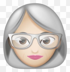 Emoji - Cartoon,Old Woman Emoji