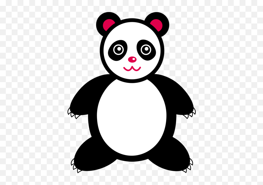 Chinese Panda Clipart - Clipart Cute Cartoon Panda Emoji,Red Panda Emoji