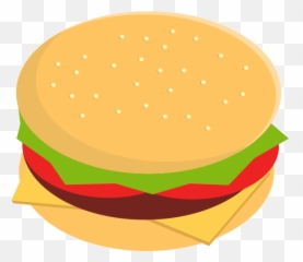 Burger Clipart - Fast Food Emoji,Google Burger Emoji