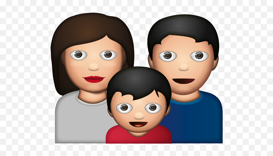 Emoji - Cartoon,Black Family Emoji