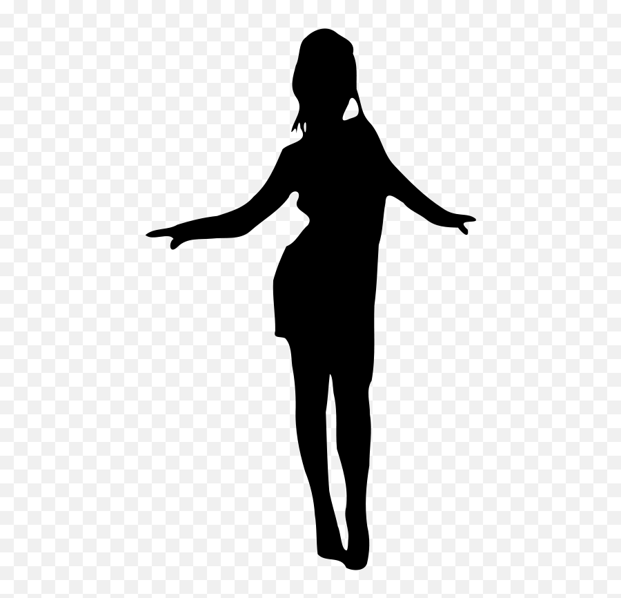 Dance Woman Silhouette Clip Art - Silhouette Of Woman Dancing Emoji,Dancing Girl Emoji Costume