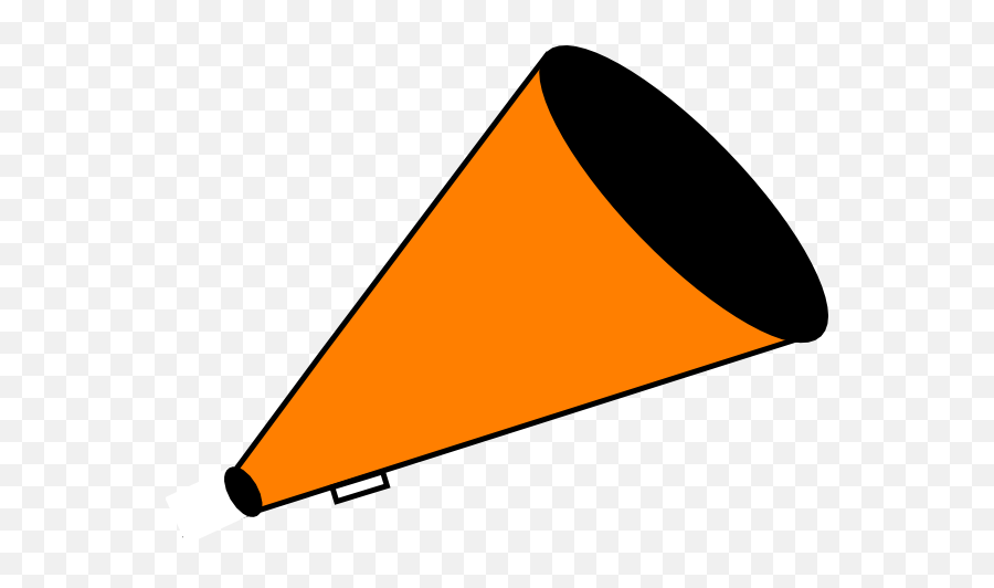 Orange Megaphone Clipart - Orange Cheerleading Clipart Emoji,Cheerleader Emoji