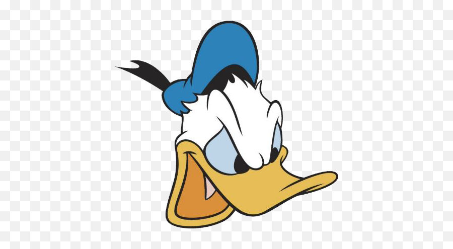 Mad Face Donald Duck Angry Clipart - Donald Duck Mad Face Emoji,Donald Duck Emoji