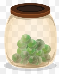 Free Jar Vase Vectors - Marbles In A Container Emoji,Cookie Emoji