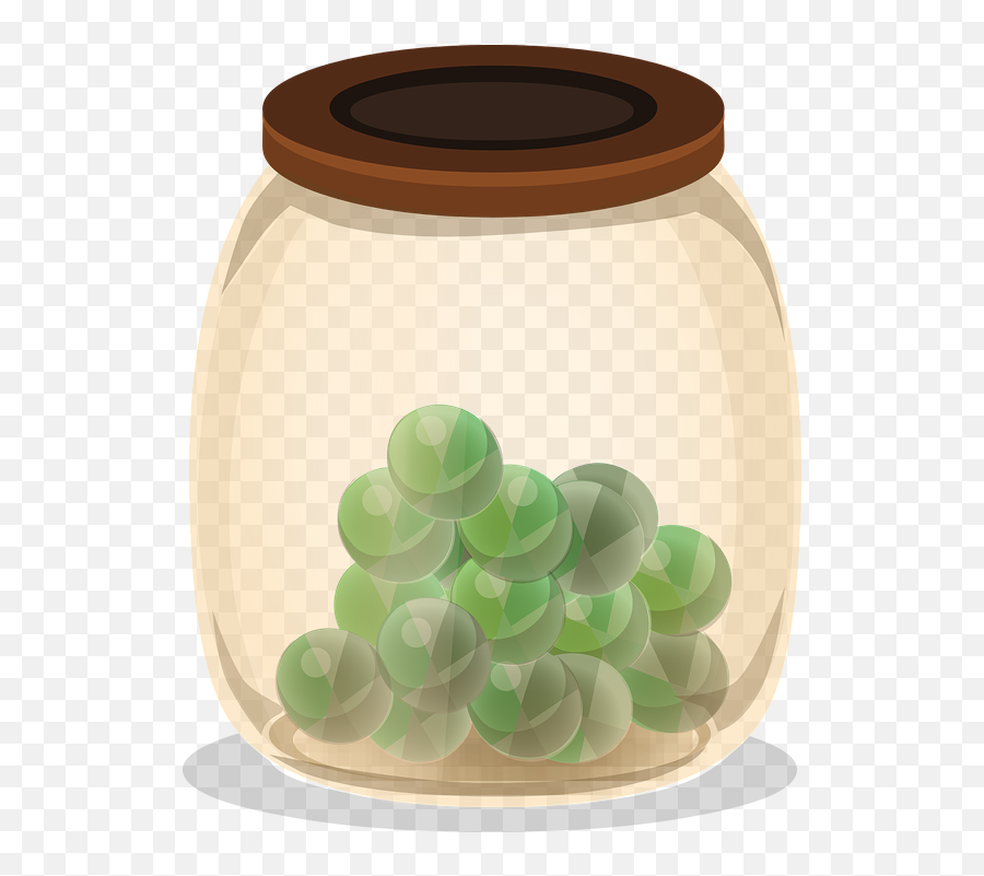 Free Jar Vase Vectors - Marbles In A Container Emoji,Cookie Emoji