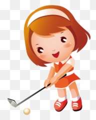 Golfer Clipart Baby - Kids Art Emoji