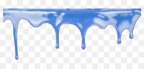 Blue Border Edging Frame Paint Dripping - Green Png Emoji