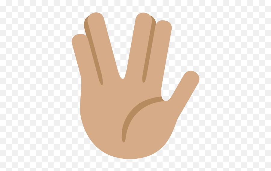 Vulcan Salute Emoji With Medium Skin Tone Meaning And - Hand Live Long And Prosper,Salute Emoji