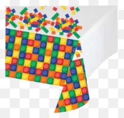 Lego Block Party Supplies - Table Cloth Emoji