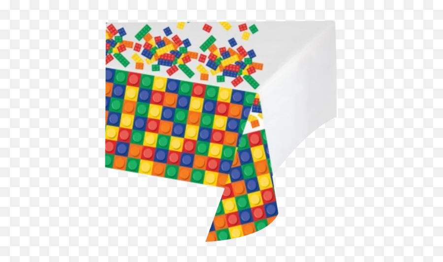 Lego Block Party Supplies - Lego Table Cloth Emoji,Emoji Party Table