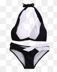 Transparent Bathingsuit Old Style - Swimsuit Top Emoji,Emoji Bikini Woman Flag