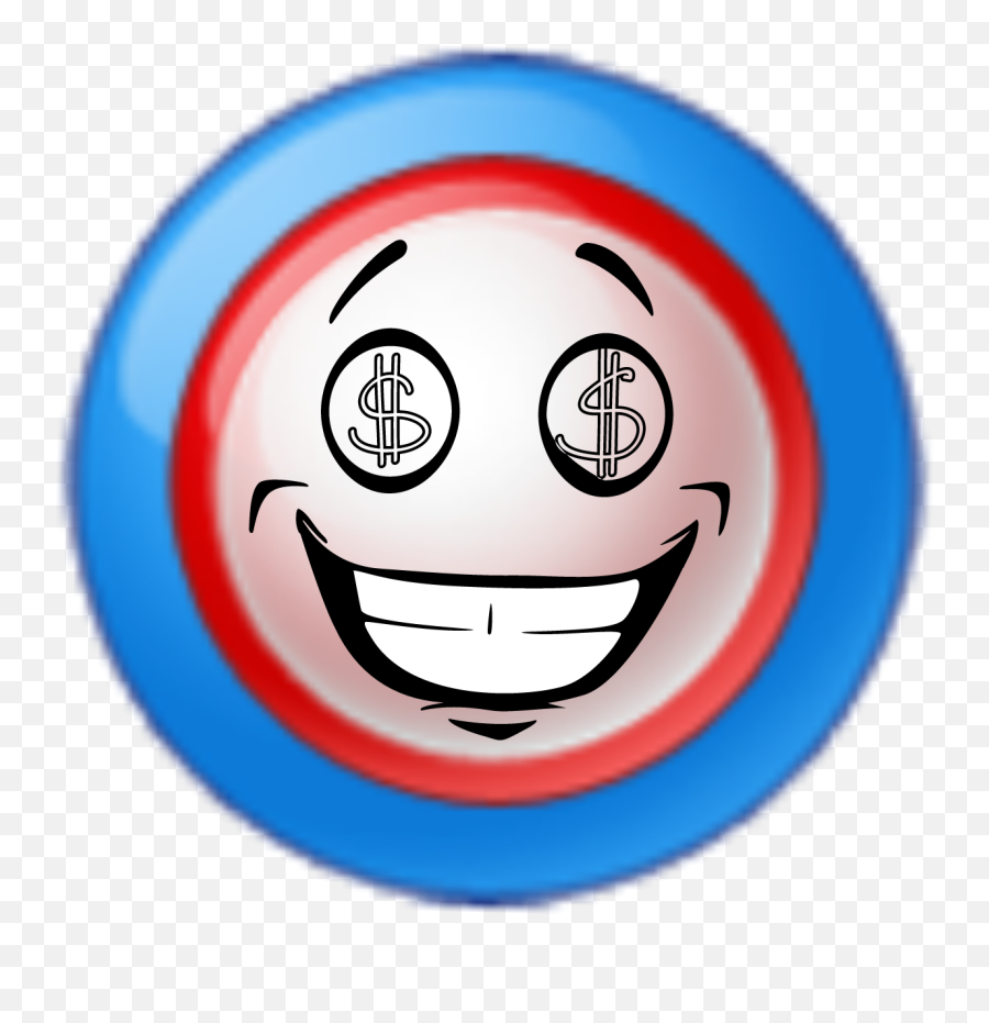 Money Face Ball Circle Plate Frisbie Blue Red White Wel Emoji,Money Face Emoji