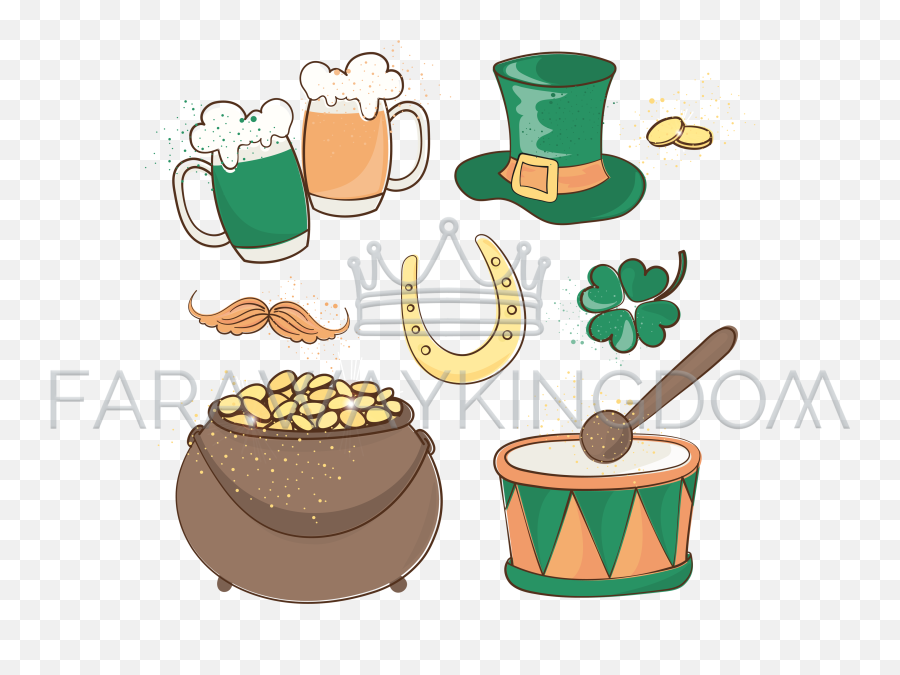 Saint Patrick Day Vector Illustration - St Day Vector Emoji,St Patrick's Day Emoji