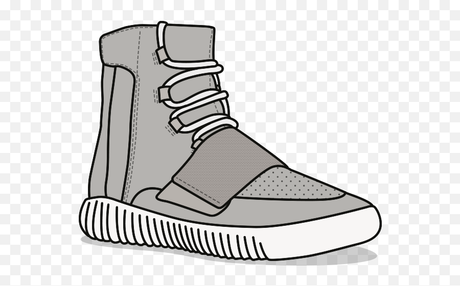 Yeezy Shoe Clipart - Yeezy Clipart Png Emoji,Yeezy Emoji