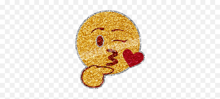 Love Emoji Glitter Transfer Hot Fix Custom Design - Illustration,Hots Emoji