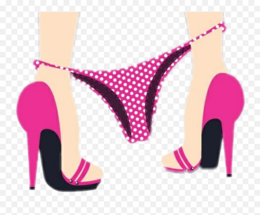 Panty Sticker Cute Girly Pink Tumblr - Legs With Painties Vector Emoji,Panty Emoji