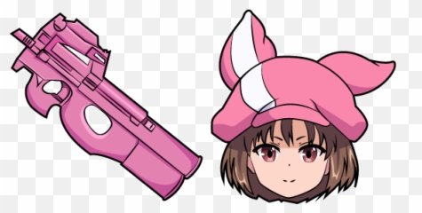 Sword Art Online Kohiruimaki Karen P90 In 2020 Sword Art - Cartoon Emoji,Gun Emoji Change