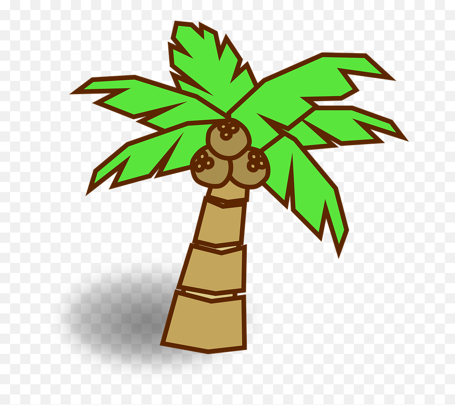 Palm Tree Silhouette Palm Tree Emoji Palm Tree Leaf Palm - Dibujos De Plantas De Coco,Palm Tree Emoji