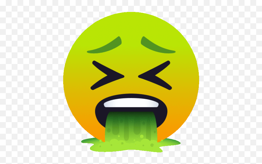 Face Vomiting People Gif - Emoji Vomito Png,Barfing Emoji