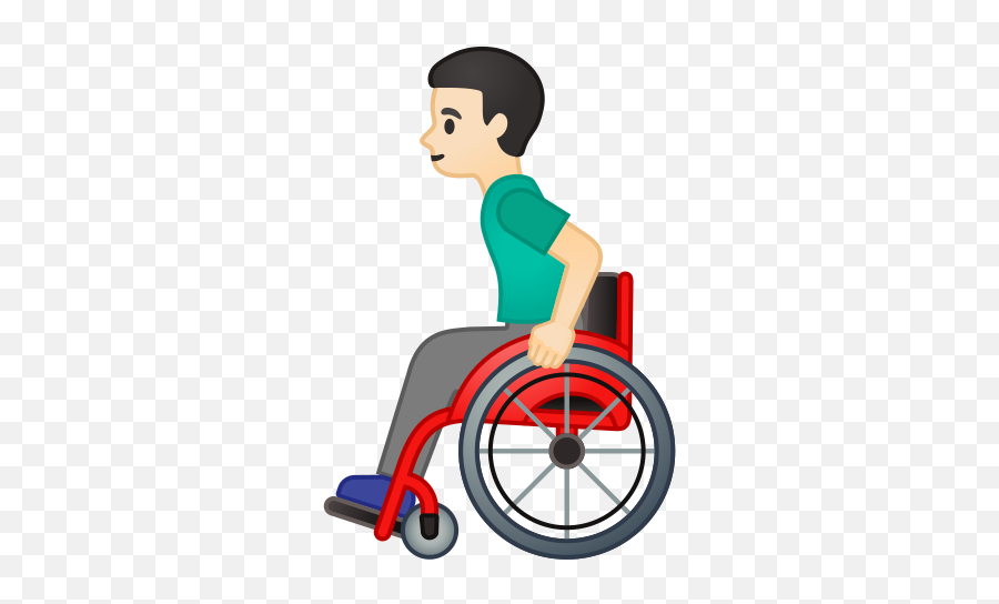 U200d Man In Manual Wheelchair Light Skin Tone Emoji,Flips Hair Emoji