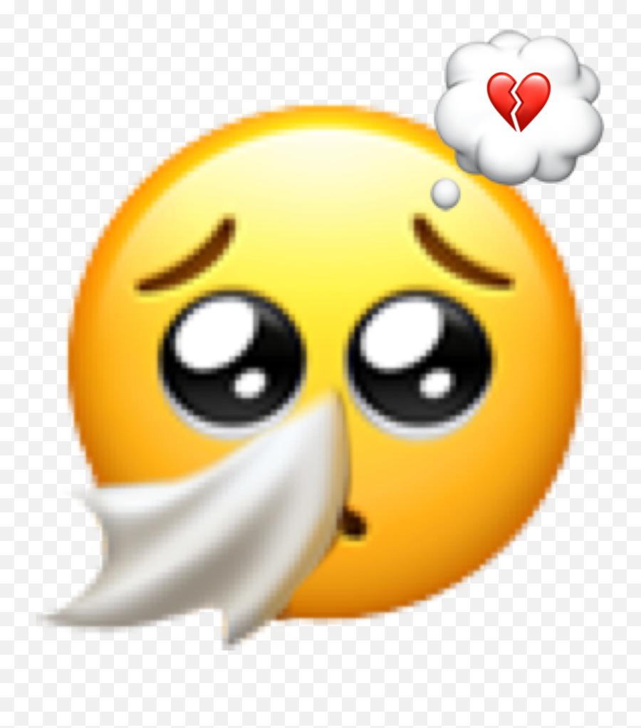 Emoji Broken Depressed Cry Lost Sticker - Lost Emoji,Broken Leg Emoji