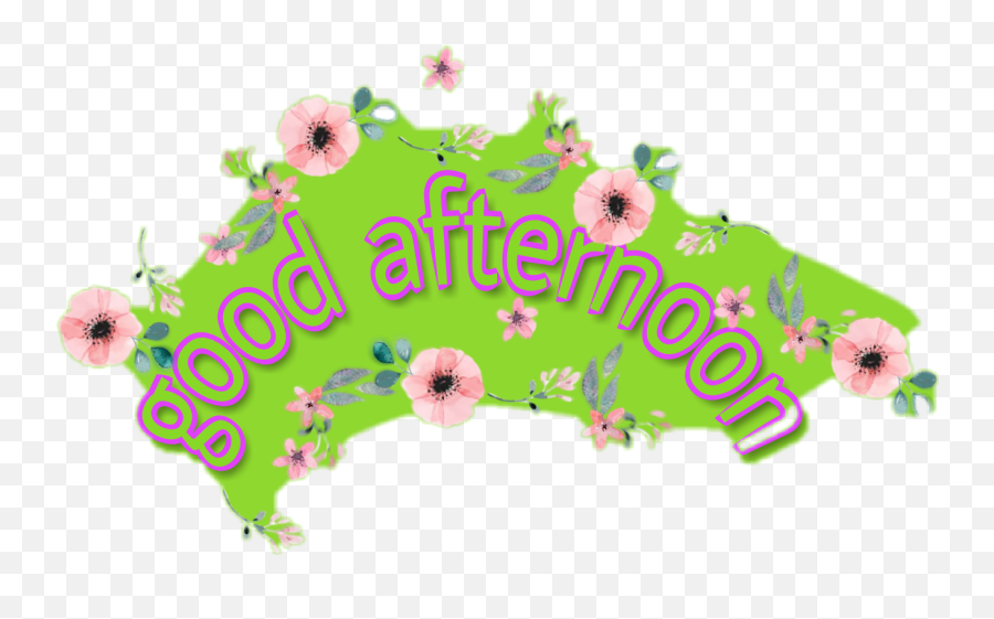 Good Afternoon Sticker - Floral Emoji,Good Afternoon Emoji