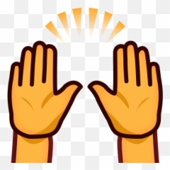 Smile Emoji Clipart - Raising Both Hands