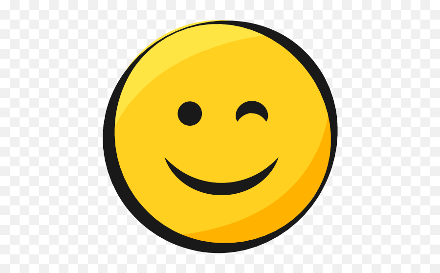 Smiley Jaune Emoji Yellow Clin Oeil - Smiley Blink,Blinking Emoji