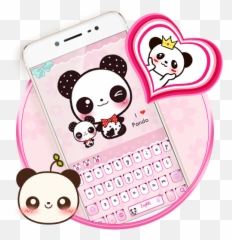 Cute Panda Keyboard Theme - Them Cute Panda Lovely Emoji,Panda Emoji Keyboard