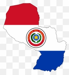 Paraguay Map In 2020 - Paraguay Flag Map Emoji,American Flag Emoticon