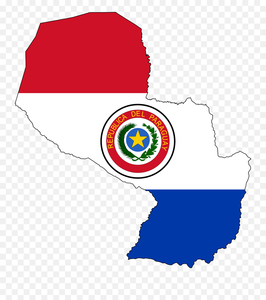 Paraguay Map In 2020 - Paraguay Flag Map Emoji,American Flag Emoticon