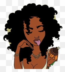Hippie Art Blackgirl Beauty Naturalhair - Drawing Emoji,Natural Hair Emoji