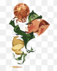 Notre Dame Leprechaun Transparent Png - Notre Dame Ted Drake Artist Emoji,Notre Dame Emoji