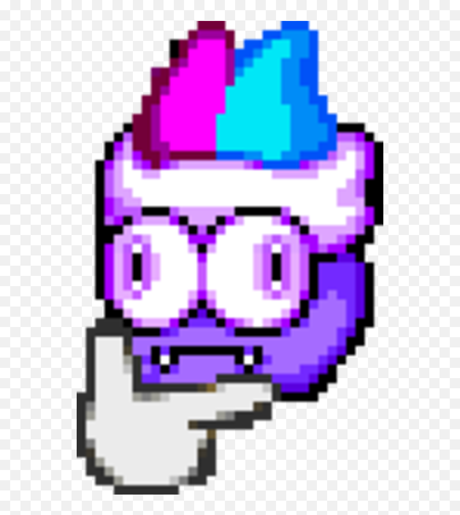 Marx - Kirby Marx With A Gun Emoji,Purple Emojis