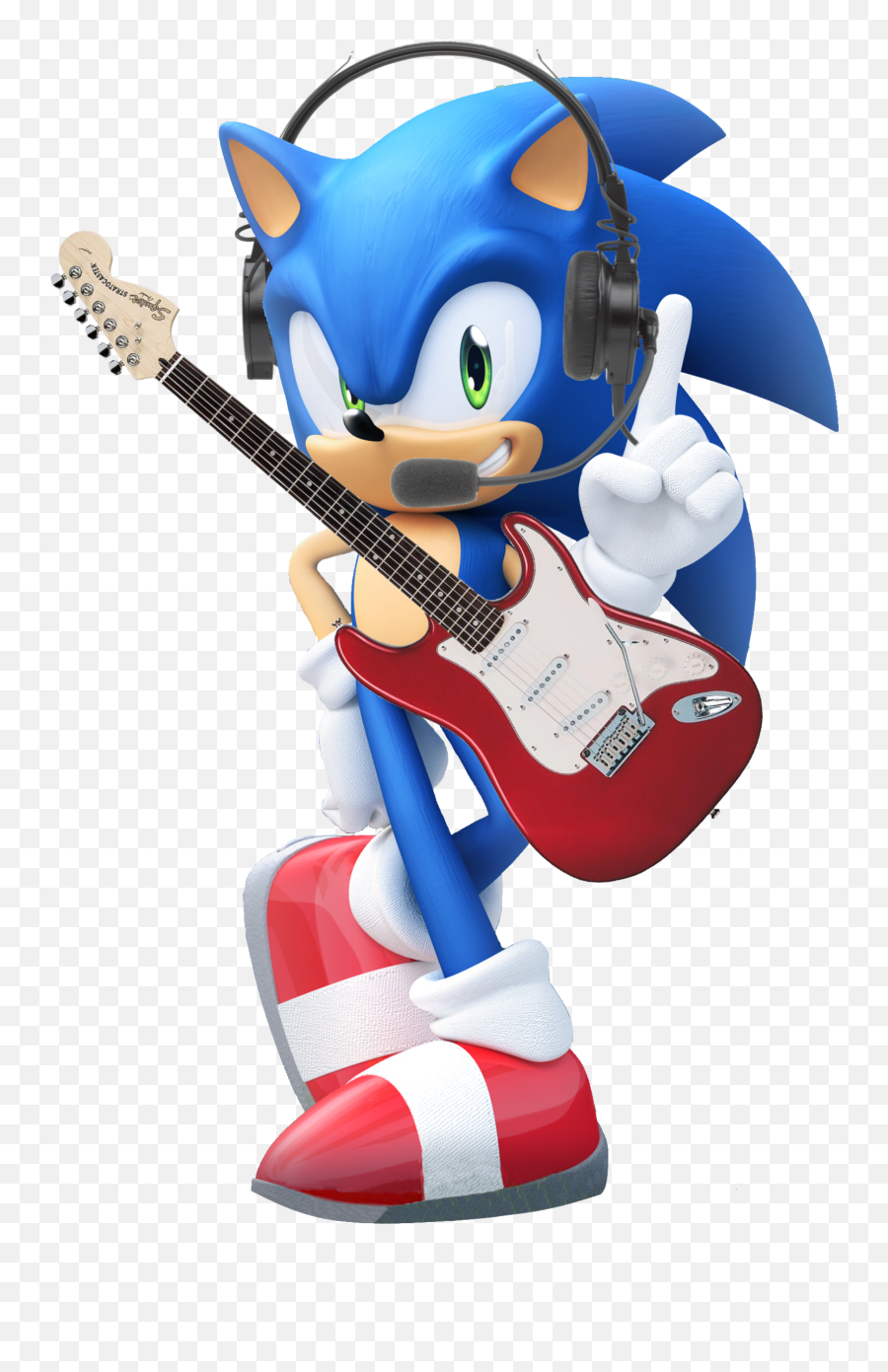 Sonic The Hedgehog Electric Guitar - Sonic The Hedgehog Png Emoji,Sonic The Hedgehog Emoji