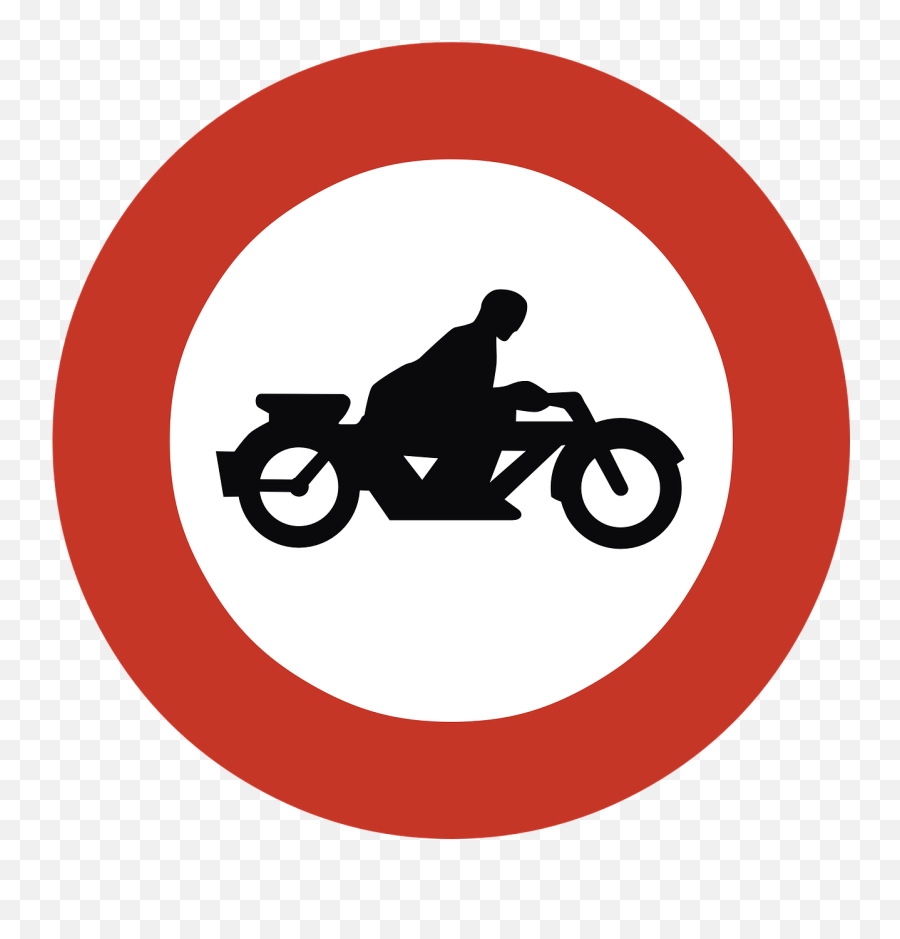 Motorcycles Forbidden Prohibited Sign - No Motorcycles Sign Emoji,Cigar Smoking Emoji