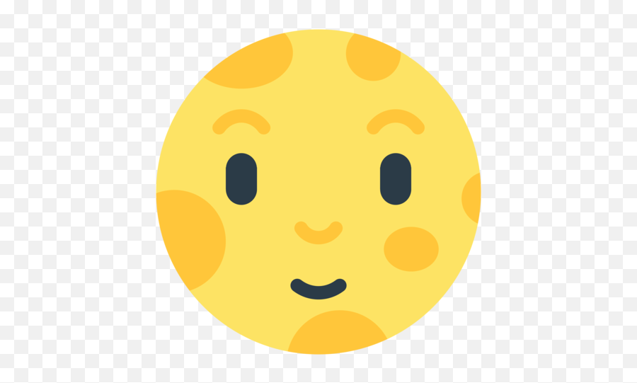 Full Moon Face Emoji - Circle,Full Moon Emoji