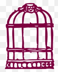 Birdcage Vintage Baroque Victorian - Parrot In Cage Png Emoji