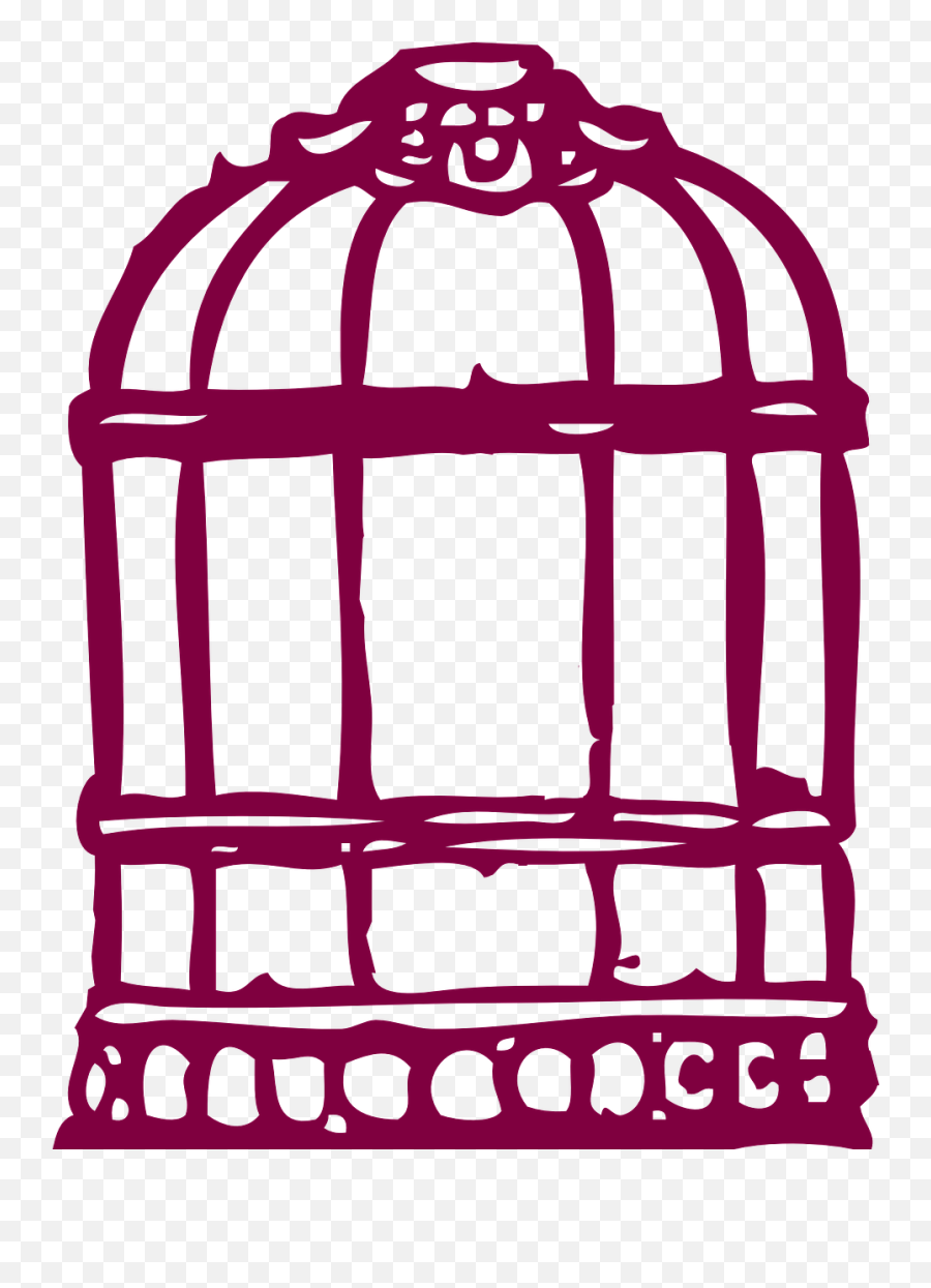Birdcage Vintage Baroque Victorian - Parrot In Cage Png Emoji,Old Peach Emoji