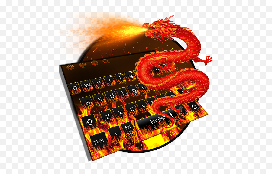 Fire Dragon Keyboard - Graphic Design Emoji,Dragon Emoji Keyboard