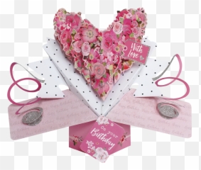 Second Nature Pop Ups - Floral Heart Emoji,Emoji Party Favors