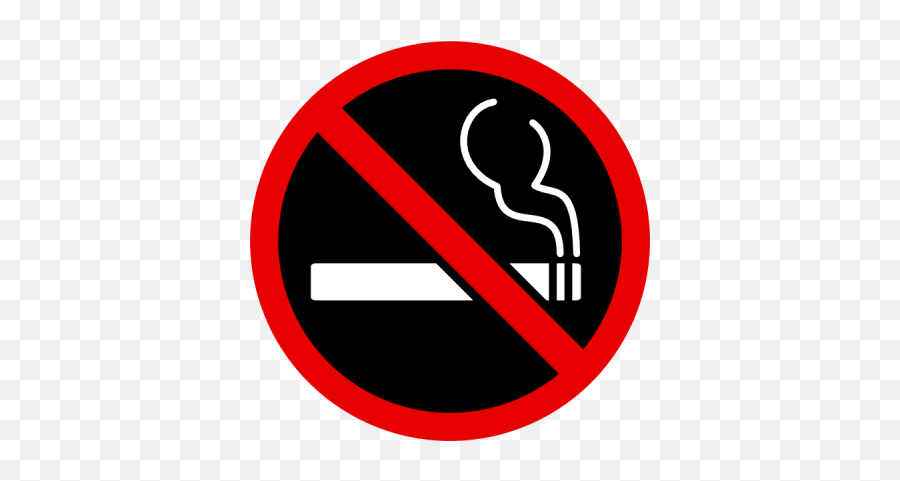 Black No Smoking Full Page Sign - 6632 Transparentpng No Smoking Sign No Background Emoji,No Smoking Emoji
