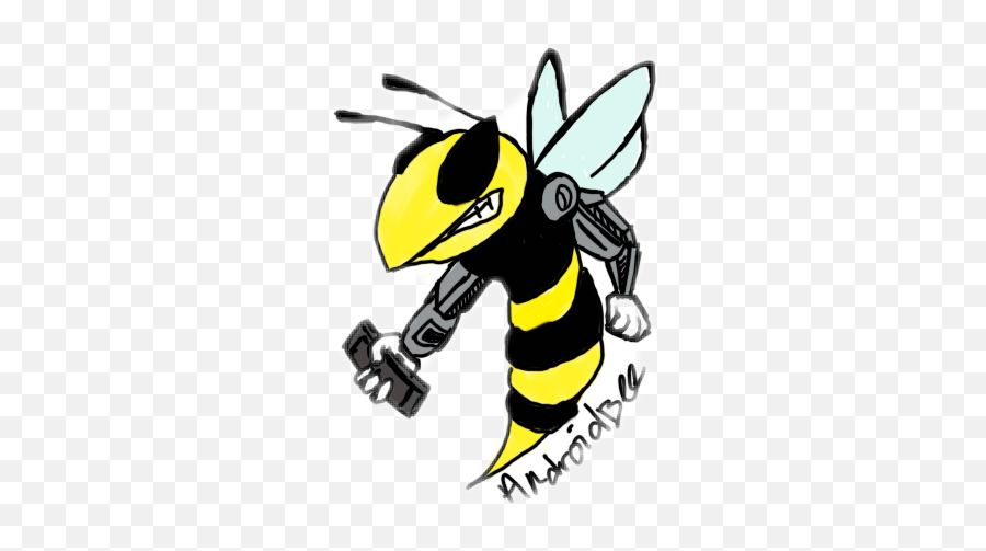 Android Bee - Honeybee Emoji,Android Bee Emoji